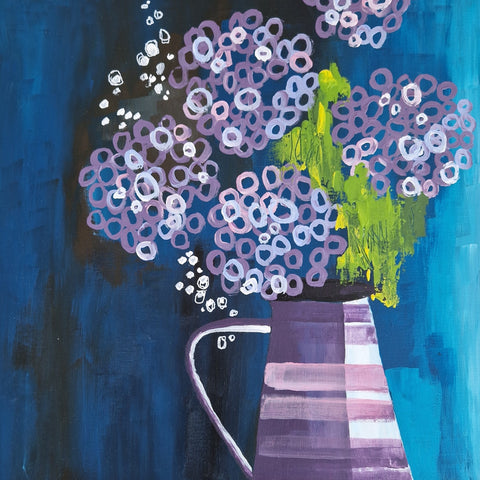 Gabriele Wöllhaf - Hortensien im Krug