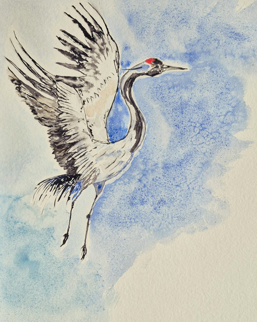 Susanne Weisweiler - Fliegender Kranich