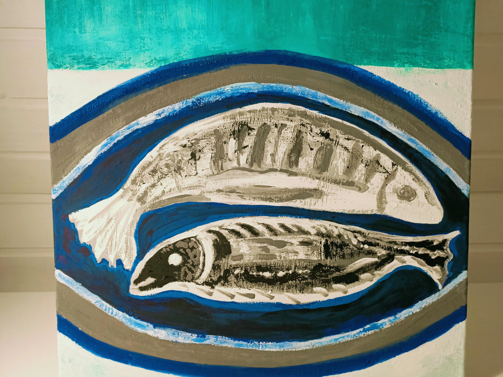 Agnes Beaujon-Machalke - Stilleben mit Fischen (2)