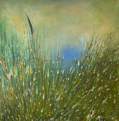 Juana Maria von Jascheroff - Gräser mit blauer Wolke