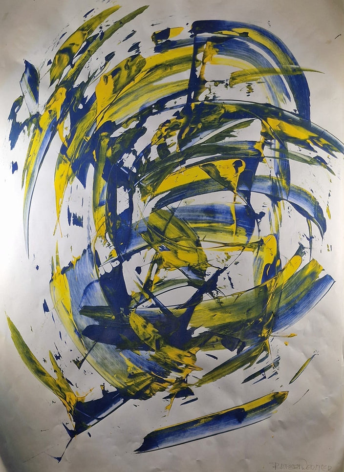 Rupert Wermter - Wirbel blau-gelb