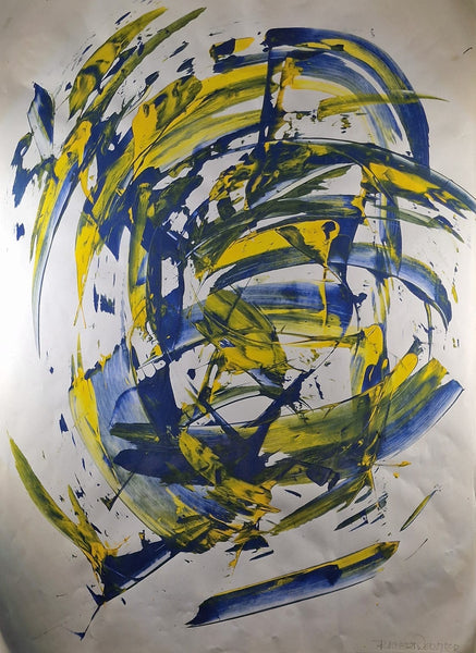 Rupert Wermter - Wirbel blau-gelb