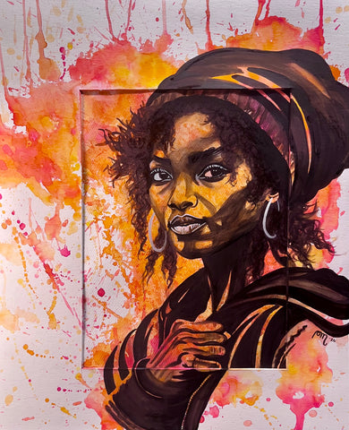 Nachtmalerin Pädi Muntwyler - Black woman