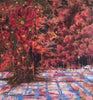 Derya Ue - Red abstract forest