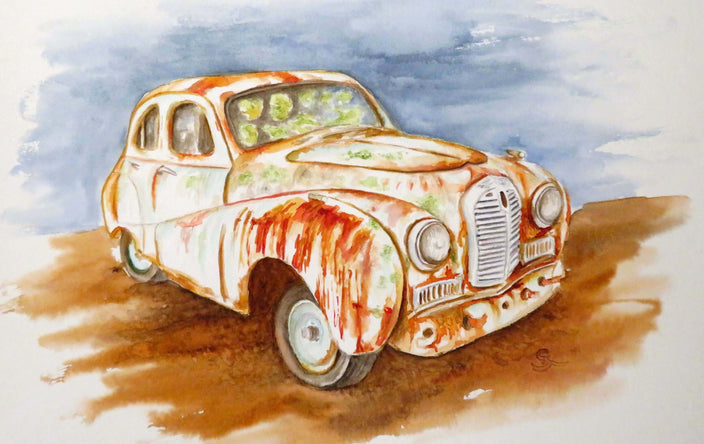 Steffi Rodigas - British rusty car II