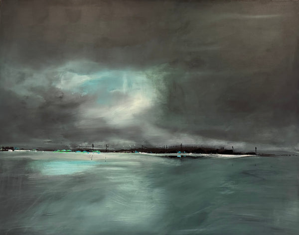 Juana Maria von Jascheroff - Monochrome Wasserlandschaft "Türkis"