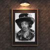 Melanie Danial - Timeless legend, Jimi in monochrome