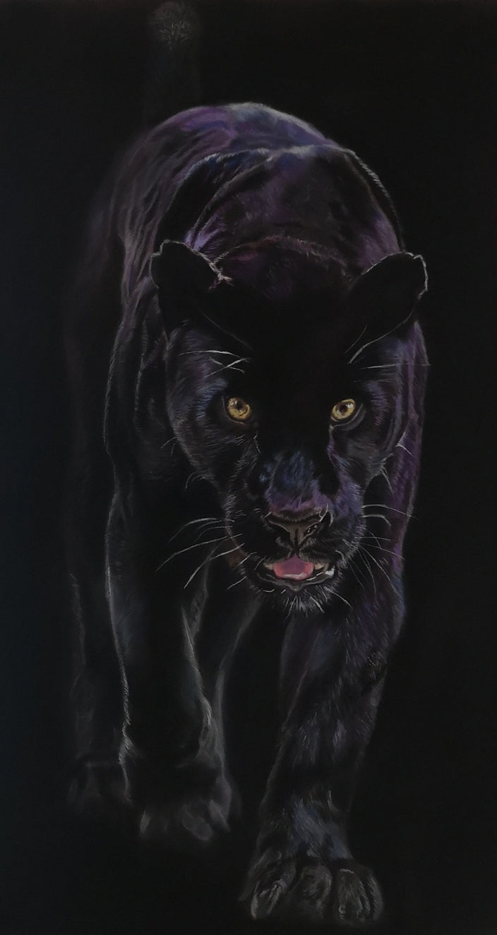 Sabine Zepuntke - Panther - Kunstdruck