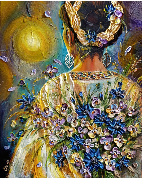 Ela Zollmann - Elara - Kornblumen und Veilchen