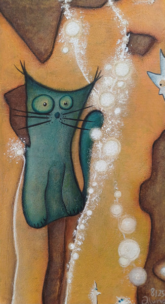 Aluna Burkhard - The green cat