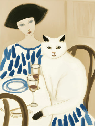 Frank Daske - Sektfrühstück mit Katze