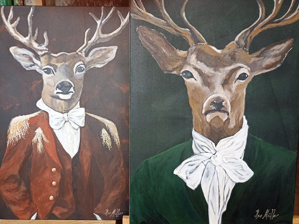 Ilse Müller - Fertig für die Pirsch rot und grün