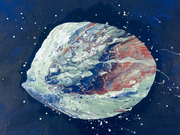 Anja Röhl - Planetenimpression 1 Poster Kunstdruck - Anja Röhl, keine Angabe, Deutschland Wandbild
