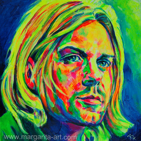 Margarita Kriebitzsch - Kurt Cobain Poster Kunstdruck - Margarita Kriebitzsch, Hamburg, Deutschland Wandbild