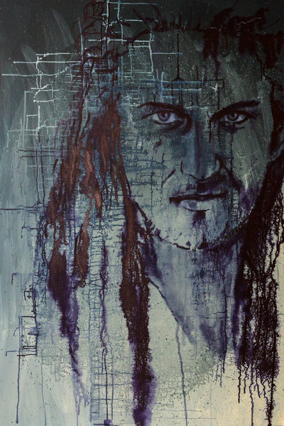 Michaela Petra Sturm - Gerard Butler als Attila Poster Kunstdruck - Michaela Petra Sturm, Salzburg, Österreich Wandbild