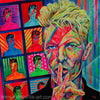 Margarita Kriebitzsch - David Bowie - The bright colors of life Poster Kunstdruck - Margarita Kriebitzsch, Hamburg, Deutschland Wandbild