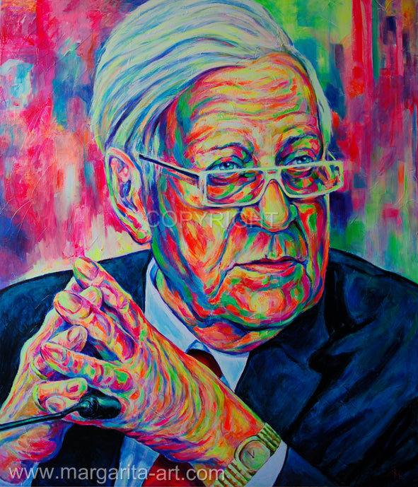 Margarita Kriebitzsch - Helmut Schmidt Pop Art Porträt