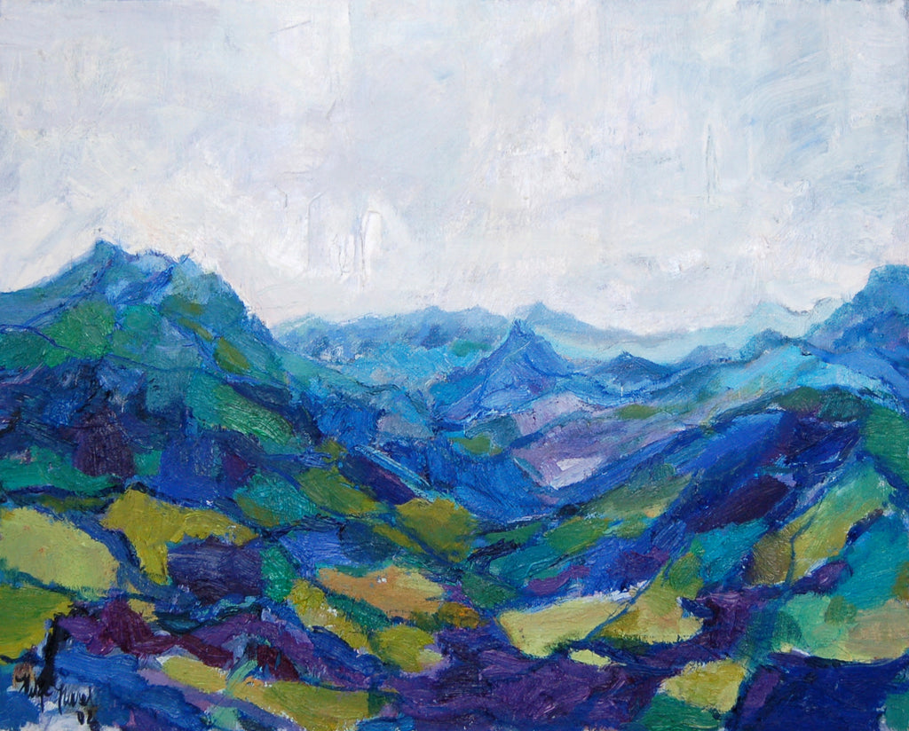 Helge Hensel - Landschaft Blau-Grün