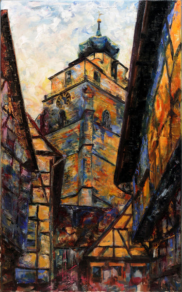 GeBinder - Herrenberg Stiftskirche 2 Poster Kunstdruck - GeBinder, Stuttgart, Deutschland Wandbild
