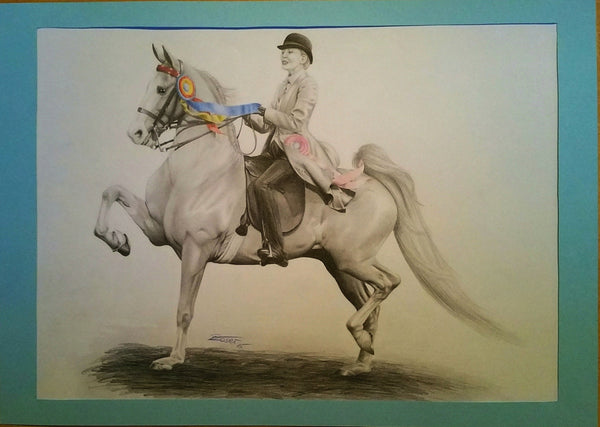 Leslie Ann Röser - American Saddlebred Poster Kunstdruck - Leslie Ann Röser, Codurg, Deutschland Wandbild