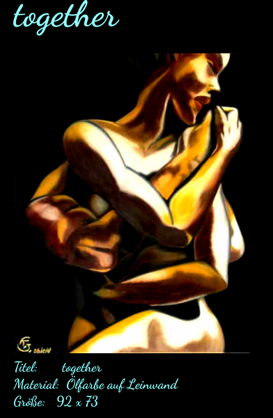 Katrin Schmalz - Together Poster Kunstdruck - Katrin Schmalz, El Tablero, Gran Canaria, Spanien Wandbild