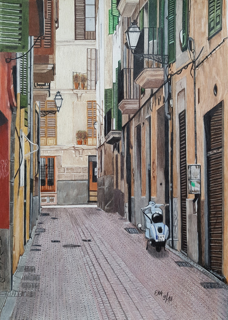 Elke Haefs - Gasse in Palma