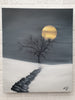 Guillaume Engelen - Vollmond-Schneebaum Poster Kunstdruck - Guillaume Engelen, Asse, Belgien Wandbild