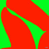 Reinhard H.W. Brand - redgreen Poster Kunstdruck - Reinhard H.W. Brand, Bonn, Deutschland Wandbild