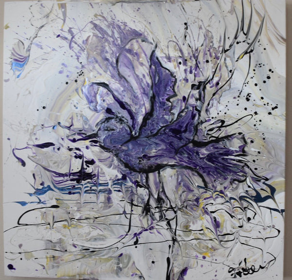 Petra Fröhlich - Vogel im Regen Poster Kunstdruck - Petra Fröhlich, Marktredwitz, Deutschland Wandbild
