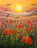Tamara Michel - Mohnblumenwiese Poster Kunstdruck - Tamara Michel, Wien, Österreich Wandbild