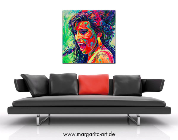 Margarita Kriebitzsch - Amy Winehouse - Soul Legende Poster Kunstdruck - Margarita Kriebitzsch, Hamburg, Deutschland Wandbild