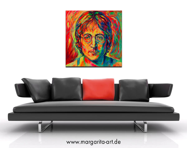 Margarita Kriebitzsch - John Lennon - Beatles Legende Poster Kunstdruck - Margarita Kriebitzsch, Hamburg, Deutschland Wandbild