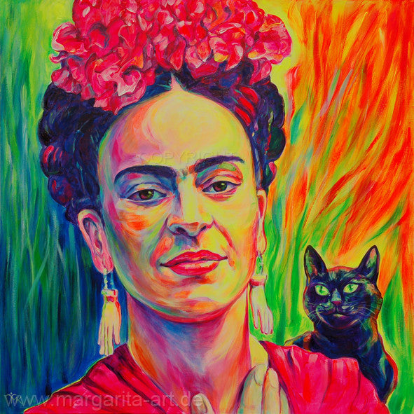 Margarita Kriebitzsch - Frida Kahlo Poster Kunstdruck - Margarita Kriebitzsch, Hamburg, Deutschland Wandbild