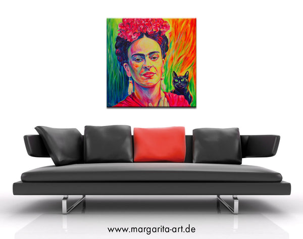 Margarita Kriebitzsch - Frida Kahlo Poster Kunstdruck - Margarita Kriebitzsch, Hamburg, Deutschland Wandbild