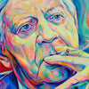 Margarita Kriebitzsch - Helmut Schmidt Poster Kunstdruck - Margarita Kriebitzsch, Hamburg, Deutschland Wandbild