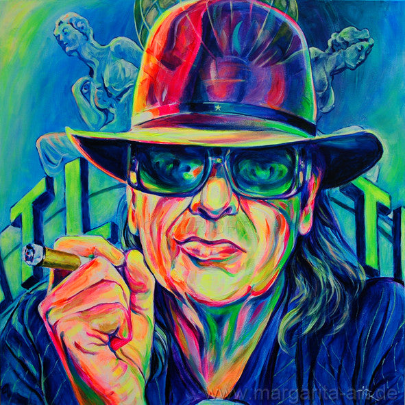 Margarita Kriebitzsch - Udo Lindenberg Poster Kunstdruck - Margarita Kriebitzsch, Hamburg, Deutschland Wandbild