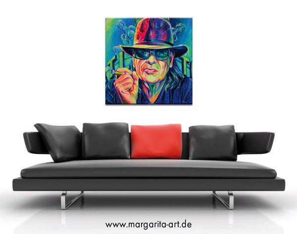 Margarita Kriebitzsch - Udo Lindenberg Poster Kunstdruck - Margarita Kriebitzsch, Hamburg, Deutschland Wandbild