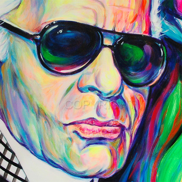 Margarita Kriebitzsch - Karl Lagerfeld - Portrait "Karl der Große" Poster Kunstdruck - Margarita Kriebitzsch, Hamburg, Deutschland Wandbild