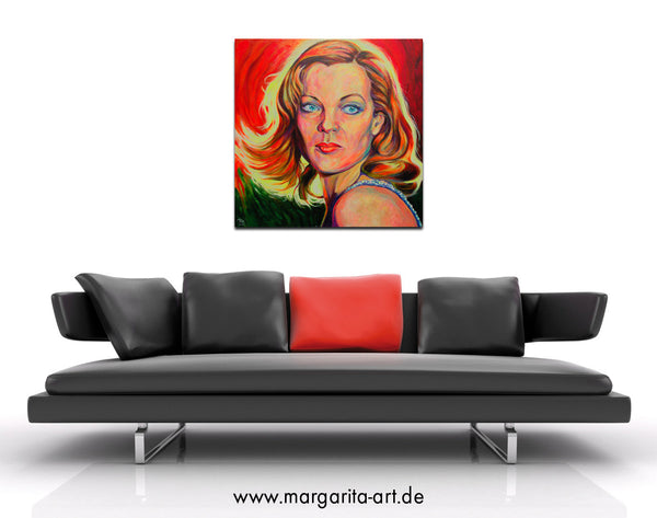 Margarita Kriebitzsch - Romy Schneider Poster Kunstdruck - Margarita Kriebitzsch, Hamburg, Deutschland Wandbild