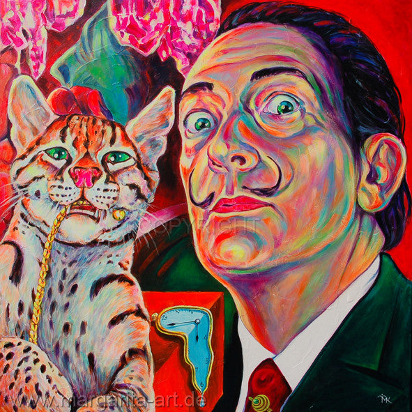 Margarita Kriebitzsch - Salvador Dali with Ocelot