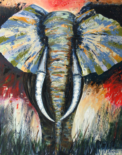 Marion Dahmen - Big Elephant Poster Kunstdruck - Marion Dahmen, Duisburg, Deutschland Wandbild