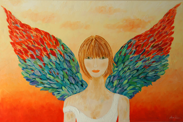 Marion Dahmen - Angel - Der Engel an meiner Seite Poster Kunstdruck - Marion Dahmen, Duisburg, Deutschland Wandbild