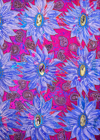 Tamara Budnikova - Blaue Dahlien