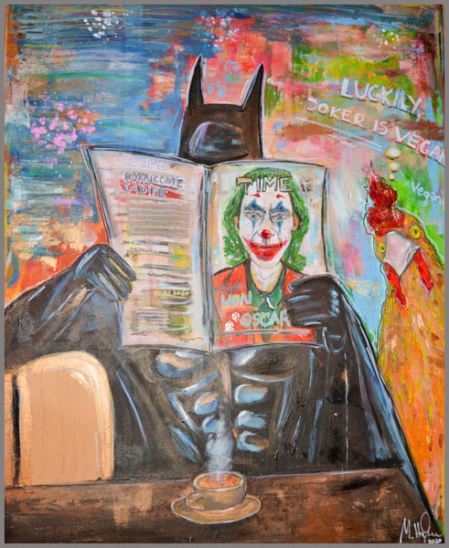 Magdalena Hyla - Batman reading Times