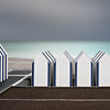 Werner Richner - Beach Huts 1 Poster Kunstdruck - Werner Richner, Saarlouis, Deutschland Wandbild