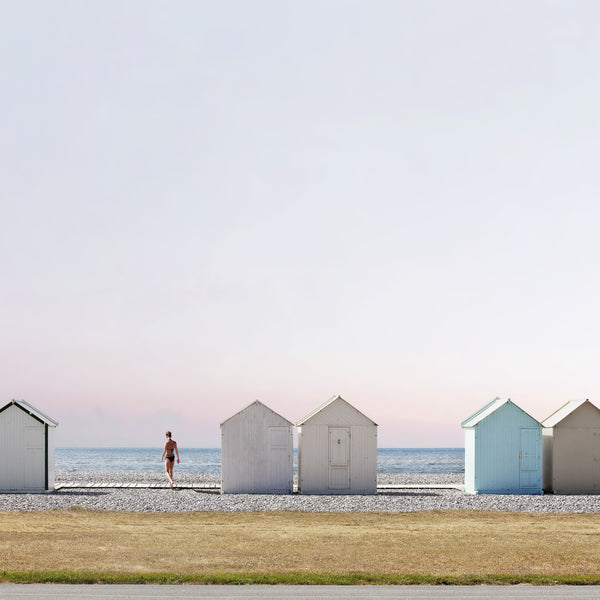 Werner Richner - Beach Huts 3 Poster Kunstdruck - Werner Richner, Saarlouis, Deutschland Wandbild