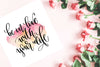 Be in love with your life Poster Kunstdruck - Typografie, KUNST-ONLINE Wandbild