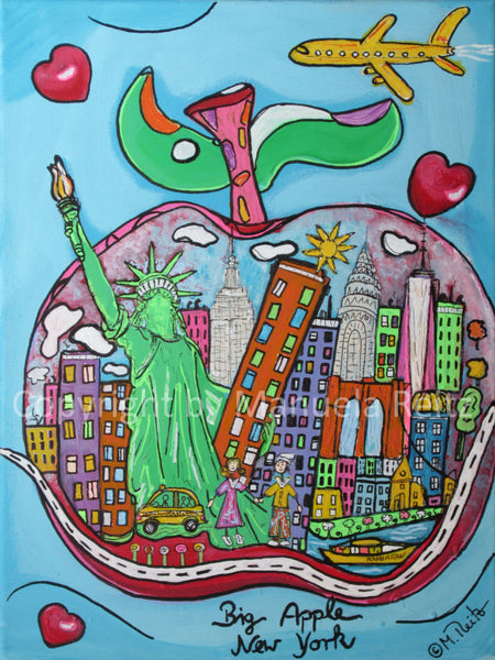 Manuela Reitz - Big Apple - New York 2 Poster Kunstdruck - Manuela Reitz, Balve, Deutschland Wandbild