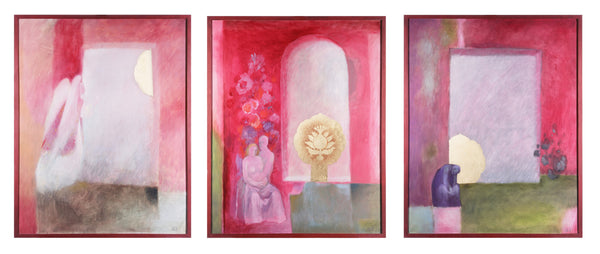Günther Seywirth - Triptychon des Lebens Poster Kunstdruck - Günther Seywirth, Stuttgart, Deutschland Wandbild