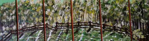 Sigrid Schwab - Landschaft in Grün